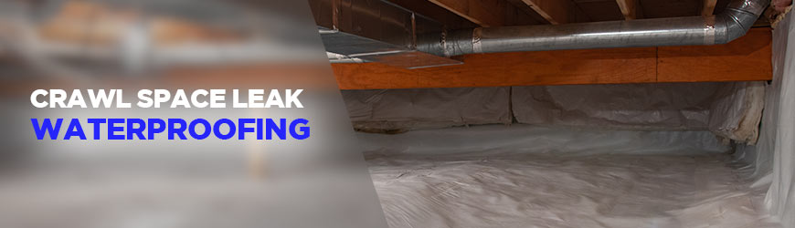 waterproofed crawl space