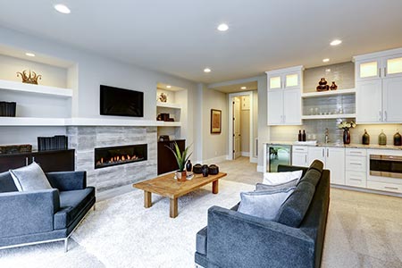 Living room with a clean and healthy atmosphere