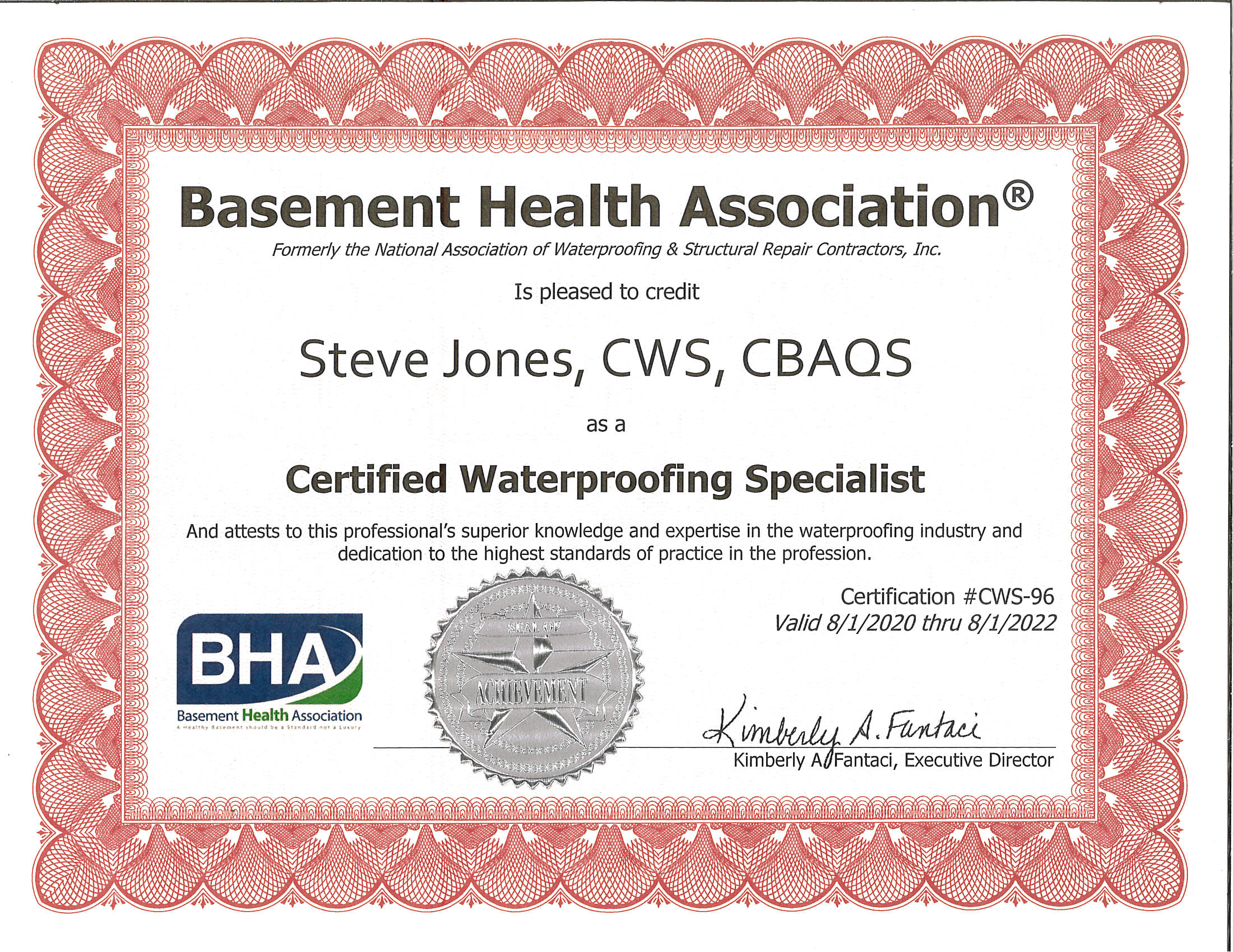 Certifed Waterproofing Specialist